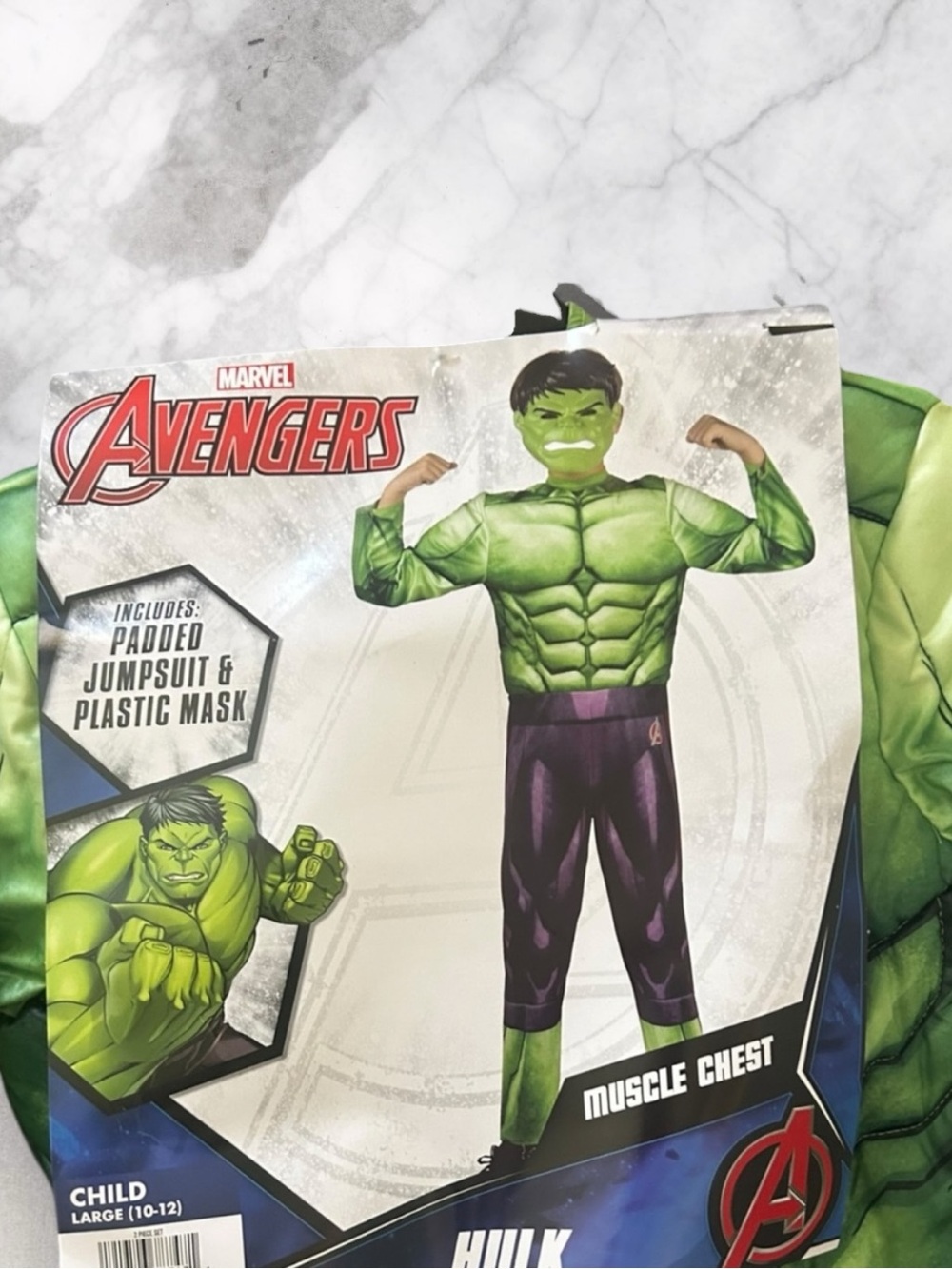 NEW Marvel Avengers Hulk Kids Costume - Muscle Chest Size Large - Picture 4 of 6